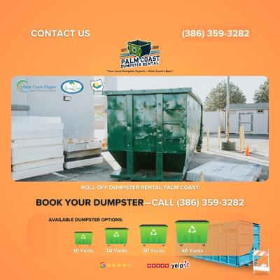 Palm Coast Construction Dumpster Rental | Mini, 10-40 Yard Options